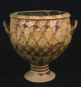 Krater com Ulisses cegando Polyphemus (cerâmica)